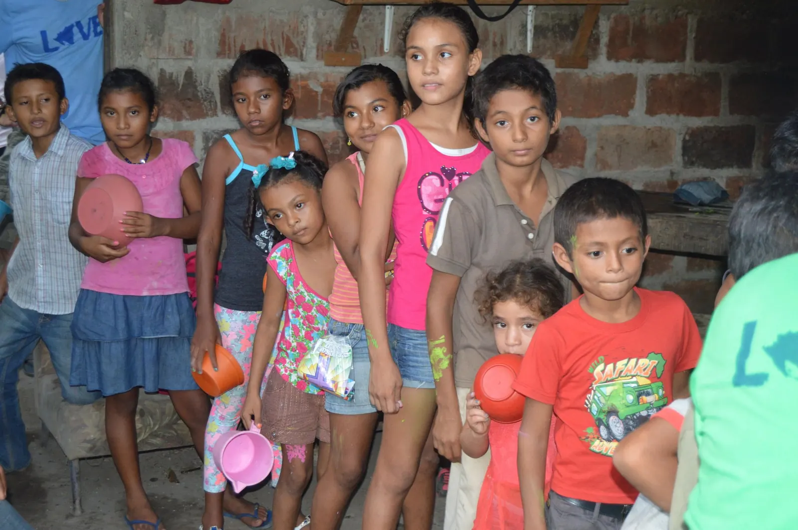 Children gathered indoors for a local church ministry program