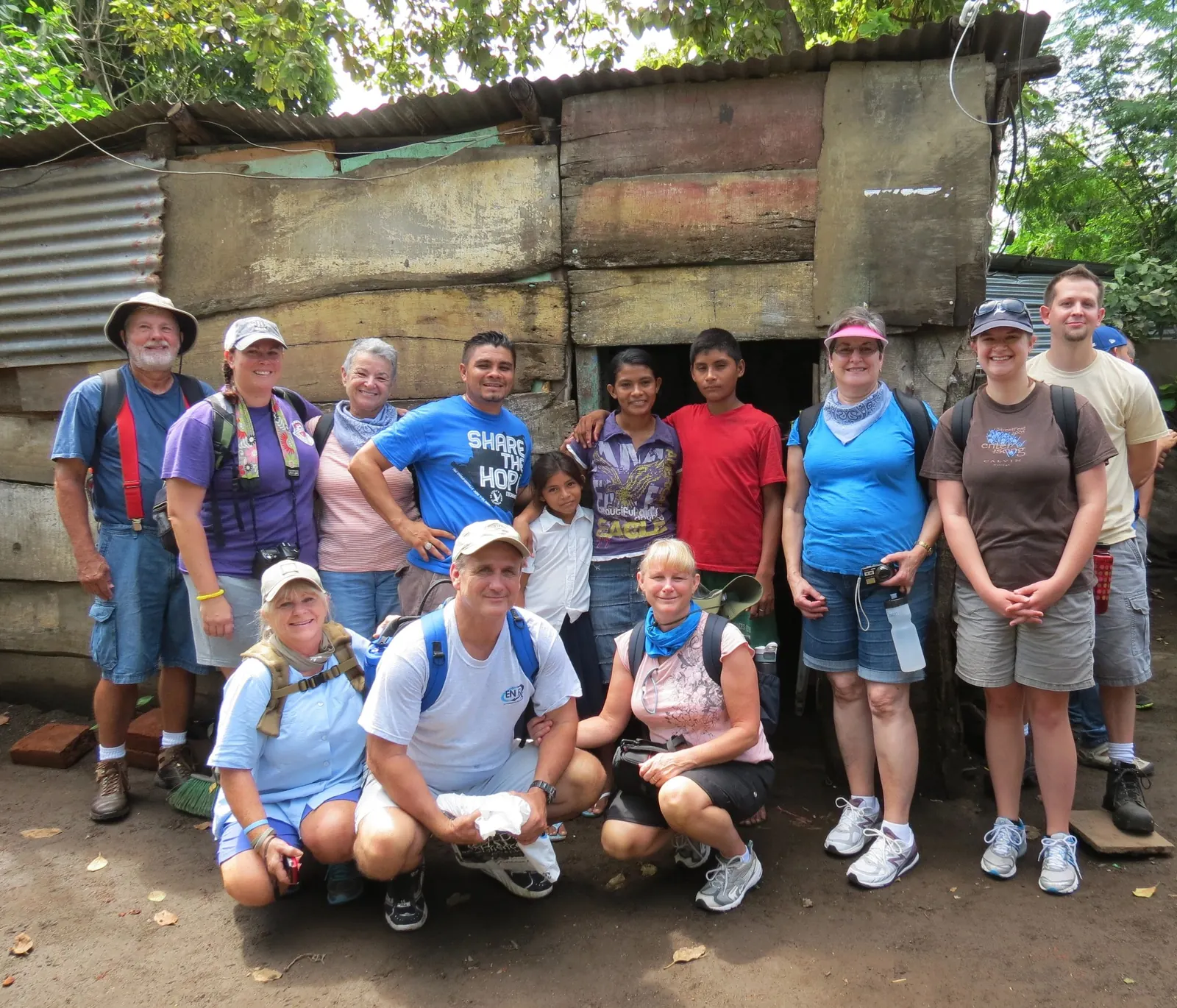 A mission team serving alongside local leaders in Nicaragua