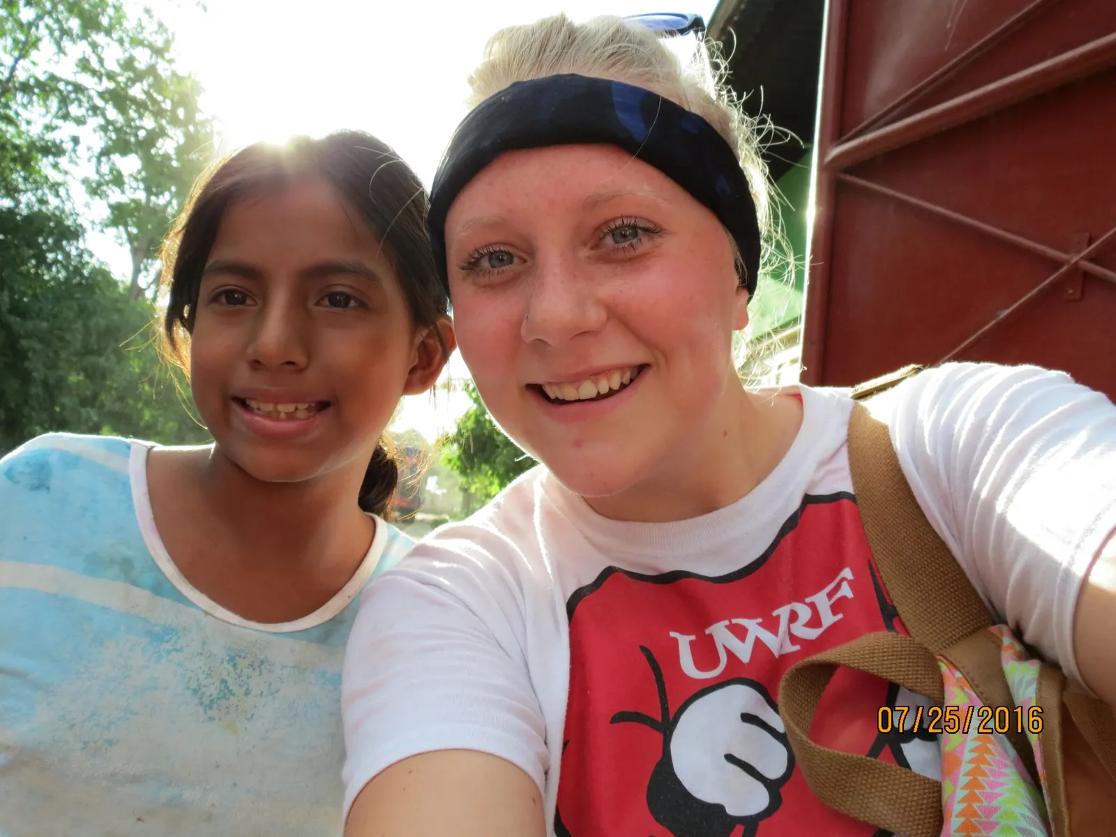 Mission team members serving with children in Nicaragua